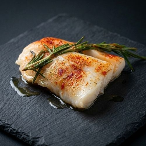 Obrázek Treska steak sous vide | Jemně pikantní, šťavnatá, hotová za 5 minut