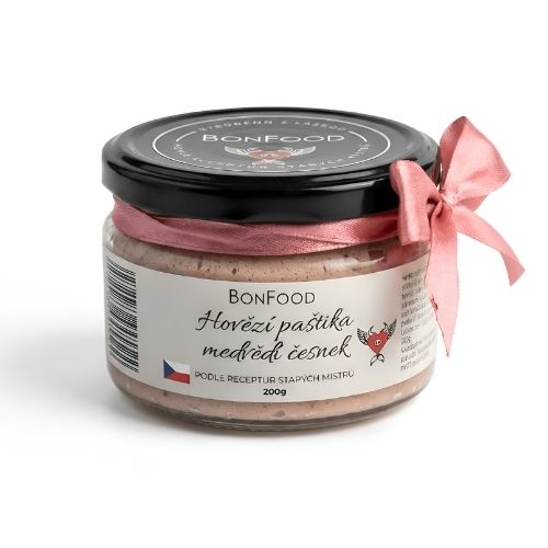 Obrázek z Hovězí paštika s medvědím česnekem 200 g 