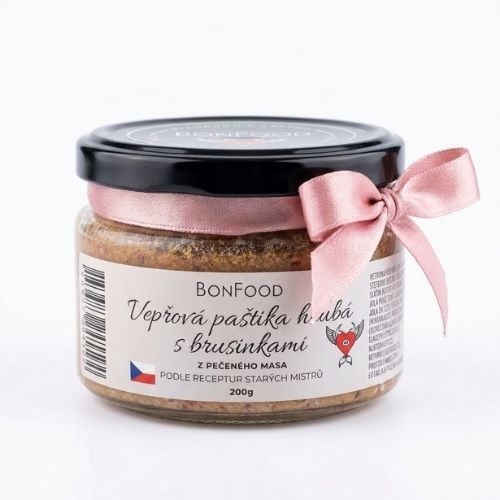 Obrázek Vepřová paštika hrubá s brusinkami 200 g
