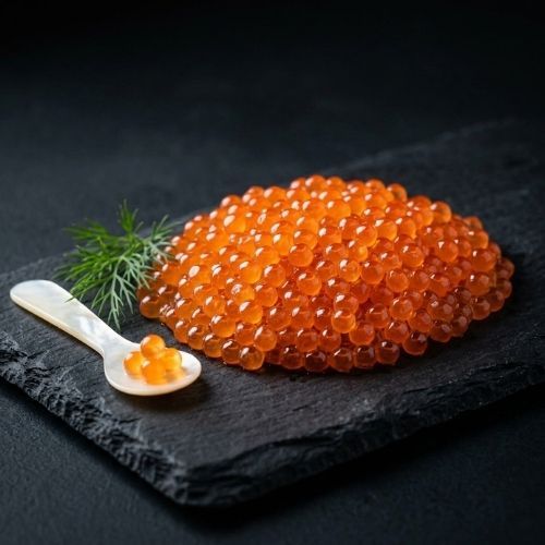 Obrázek Kaviár z divokého lososa gorbuša 200 g | Prémiový lososový kaviár 