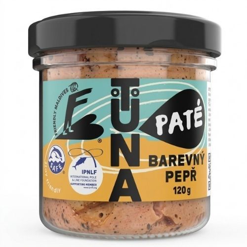 Obrázek Tuňáková paštika s barevným pepřem 120 g | Tuna paté